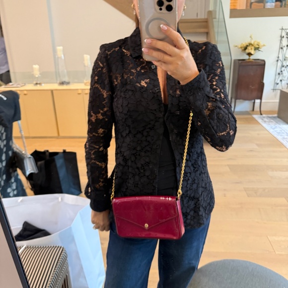 Louis Vuitton Empreinte Pochette Felicie Chain Wallet Dark Red - Picture 4 of 12